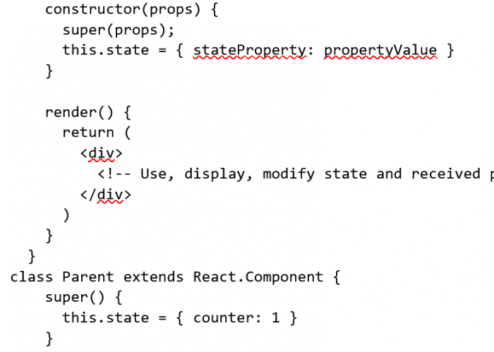 Code JavaScript React