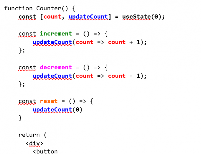 Code JavaScript React