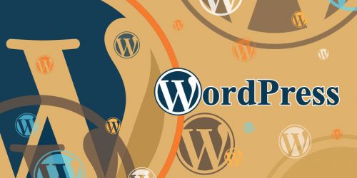 Thumbnail made of clones of the WordPress logo in various colours and sizes, realized by ©Sandrine MANGUY 2023.